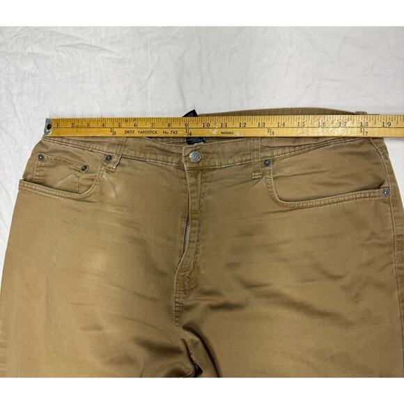 RL Polo Jeans Ralph Lauren Baggy Jeans Mens 38x30 Color brown Soft Fabric - Picture 10 of 11